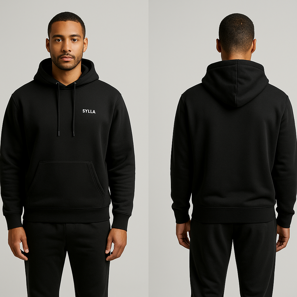 SYLLA Athletic Hoodie — Black