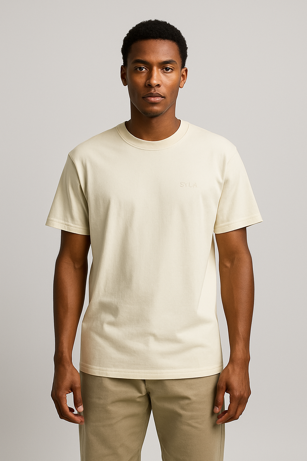 SYLLA Motion Tee — Cream
