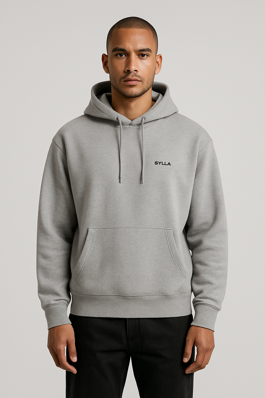 SYLLA Athletic Hoodie — Heather Grey